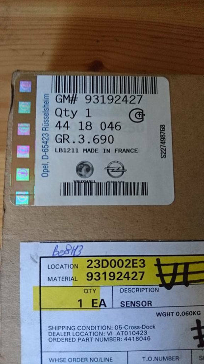 Opel Movano A Sensor Auspufftemperatur neu original GM