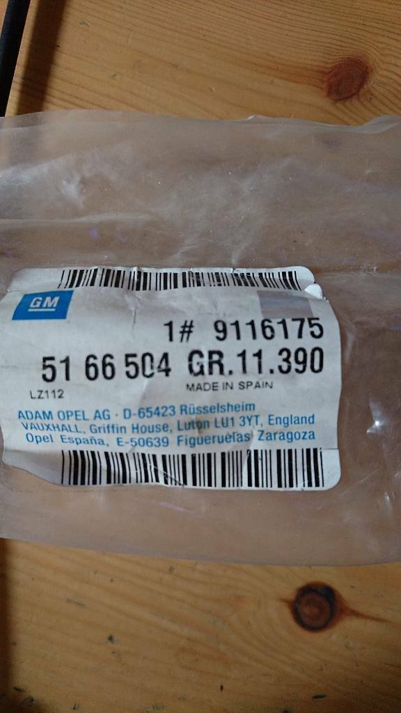 Corsa C Tigra B Auslösekabel Vordersitze neu original GM