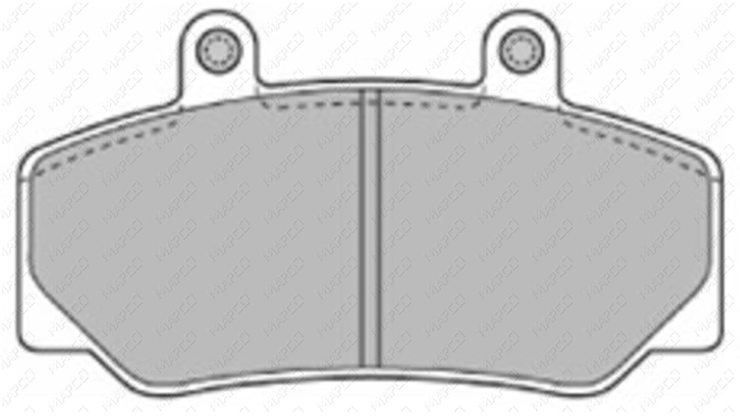 MAPCO Bremsbelagsatz, Scheibenbremse Vorderachse  6367