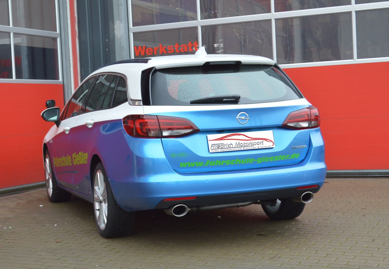 Friedrich Motorsport Duplex Endrohrsystem Opel Astra K Sports Tourer