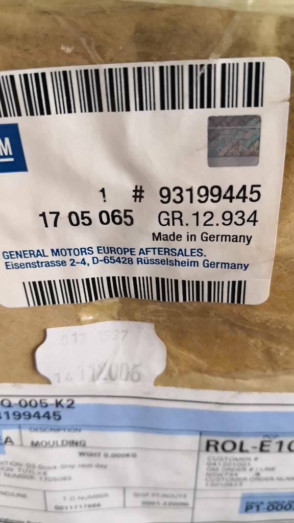 Opel Corsa D Abdeckung Einstieg neu original GM