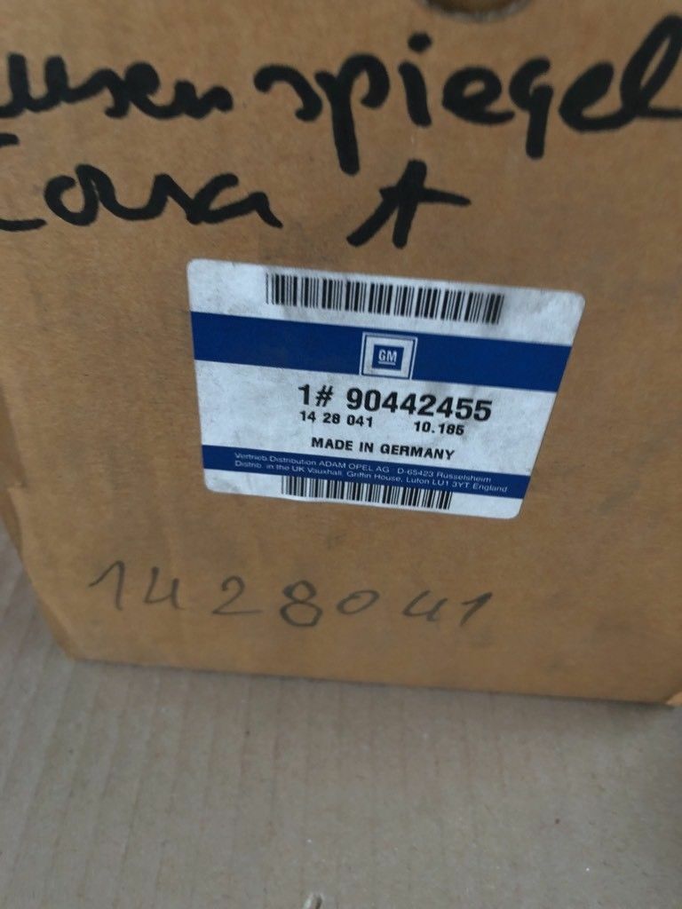 Original GM Opel Außenspiegelgehäuse links Corsa A *NEU* 1428041