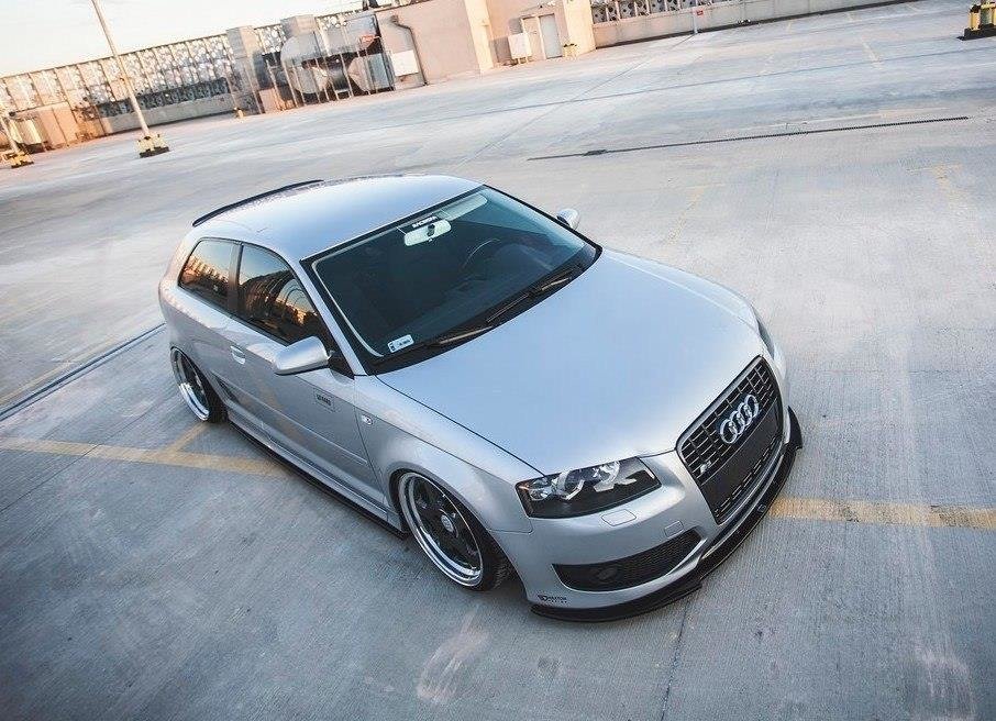 Front Ansatz für Audi S3 8P  schwarz Hochglanz