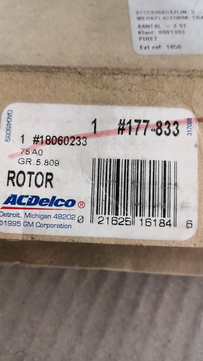 Chevrolet Transporter Bremsscheibe Vorne Neu Original AC Delco