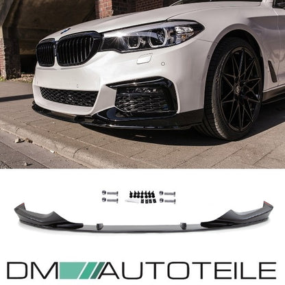 Sport-Performance Frontspoiler Hochglanz schwarz passend für BMW 5er G30 G31 mit M-Paket Umbau 17-