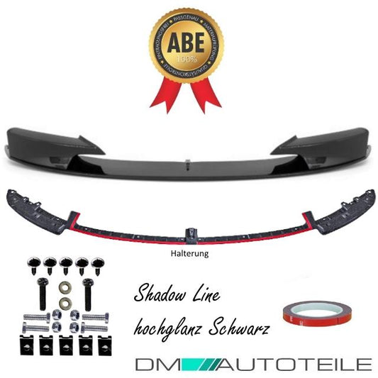 SET Frontspoiler Sport-Performance Schwarz hochglanz passend für BMW 3er F30 F31 M-Paket+ Schrauben+ABE