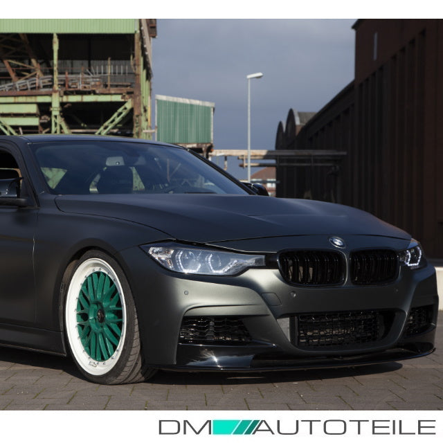 SET Frontspoiler Sport-Performance Schwarz hochglanz passend für BMW 3er F30 F31 M-Paket+ Schrauben+ABE