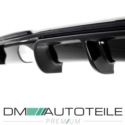 Heckdiffusor hinten Sport-Performance Diffusor schwarz glänzend passend für BMW 3er F30 F31 Motor 335i+340 mit ABE