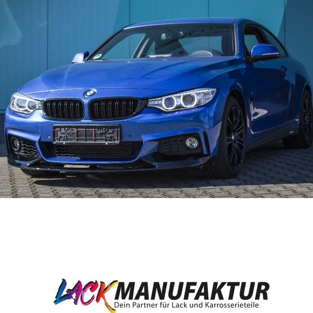 LACKIERT Schwarz Frontspoiler Sport-PERFORMANCE für BMW F32 F33 F36 mit M-Paket