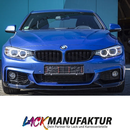 LACKIERT Schwarz Frontspoiler Sport-PERFORMANCE für BMW F32 F33 F36 mit M-Paket