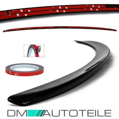 Set LACKIERT Heckspoiler Spoilerlippe ab Bj 06-10 passt für BMW E92 Coupe 3M Hochglanz Schwarz