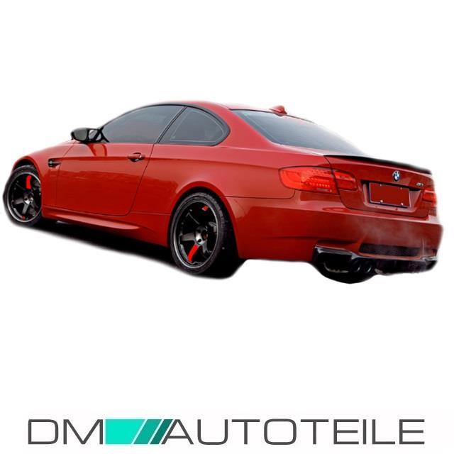 Set LACKIERT Heckspoiler Spoilerlippe ab Bj 06-10 passt für BMW E92 Coupe 3M Hochglanz Schwarz