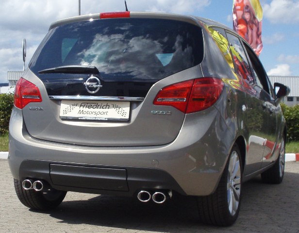 Friedrich Motorsport Duplex Sportendschalldämpfer Opel Meriva B