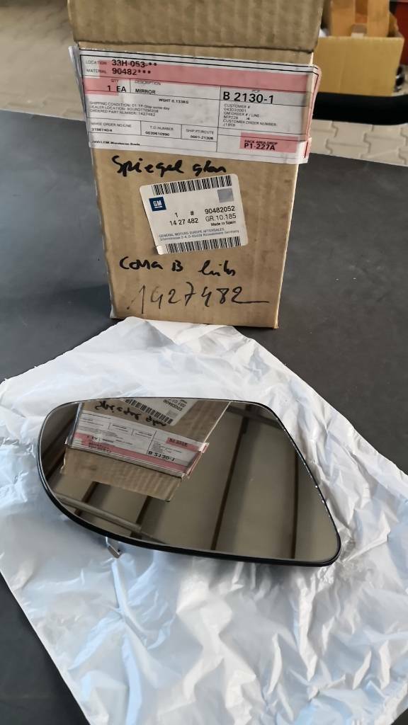 Opel Corsa B Spiegelglas Links neu original GM