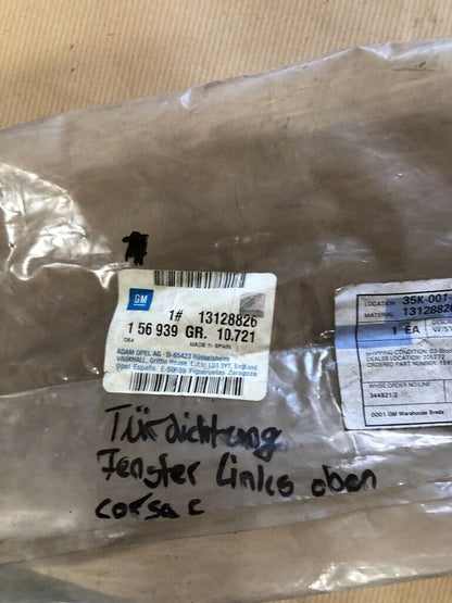 Opel Corsa C Türdichtung hinten links neu original GM
