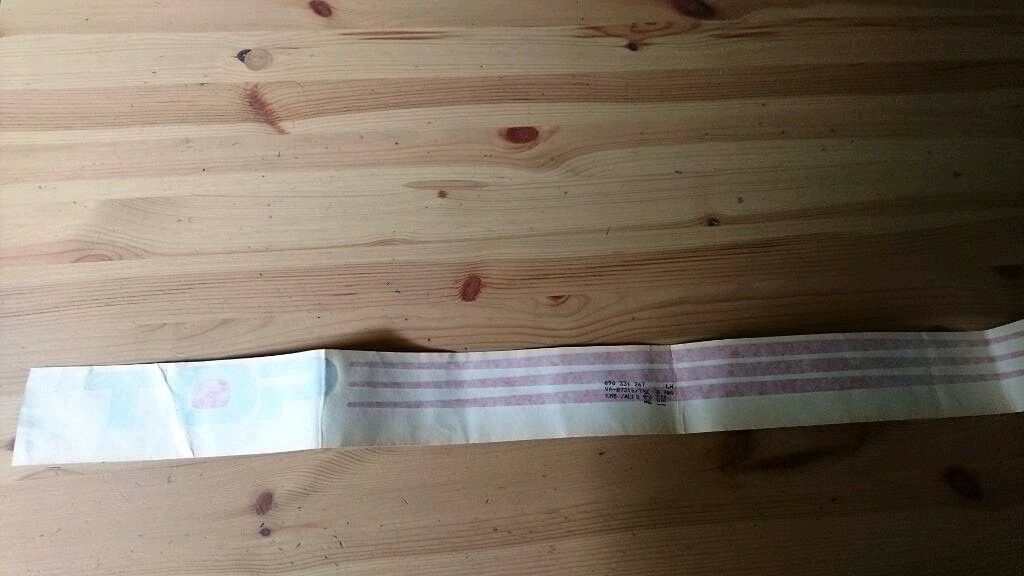 Kadett E Schriftzug "TOP" links rot neu original GM