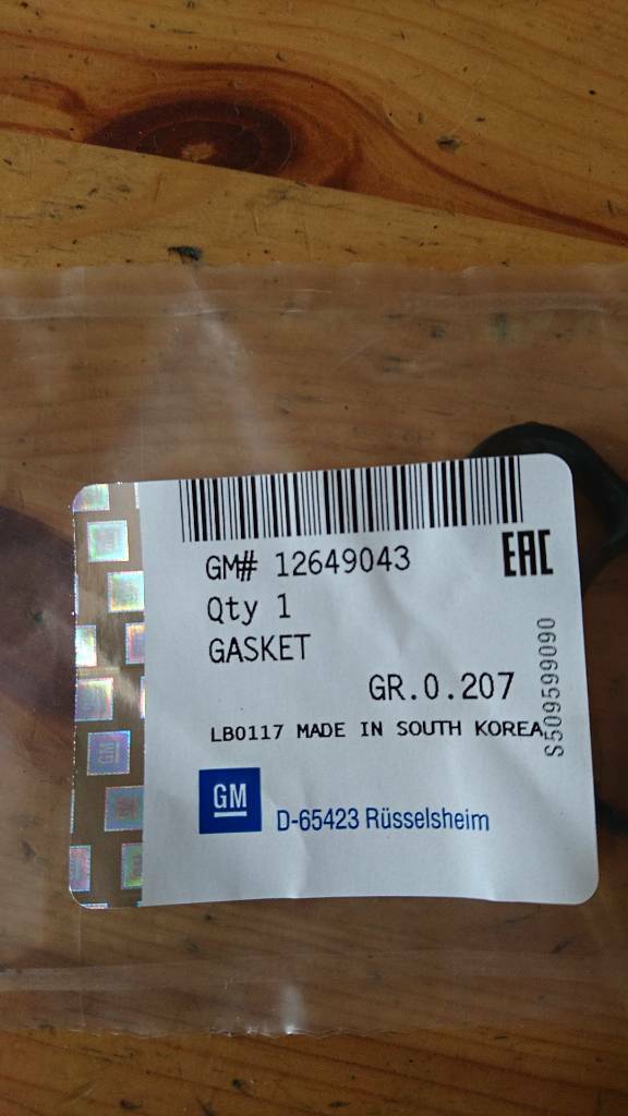 Chevrolet Spark Innere Ventildeckel Dichtung neu original GM