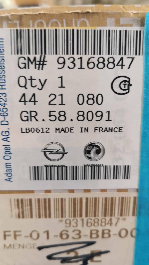 Opel Movano B Bremsscheibe Hinten Neu Original GM