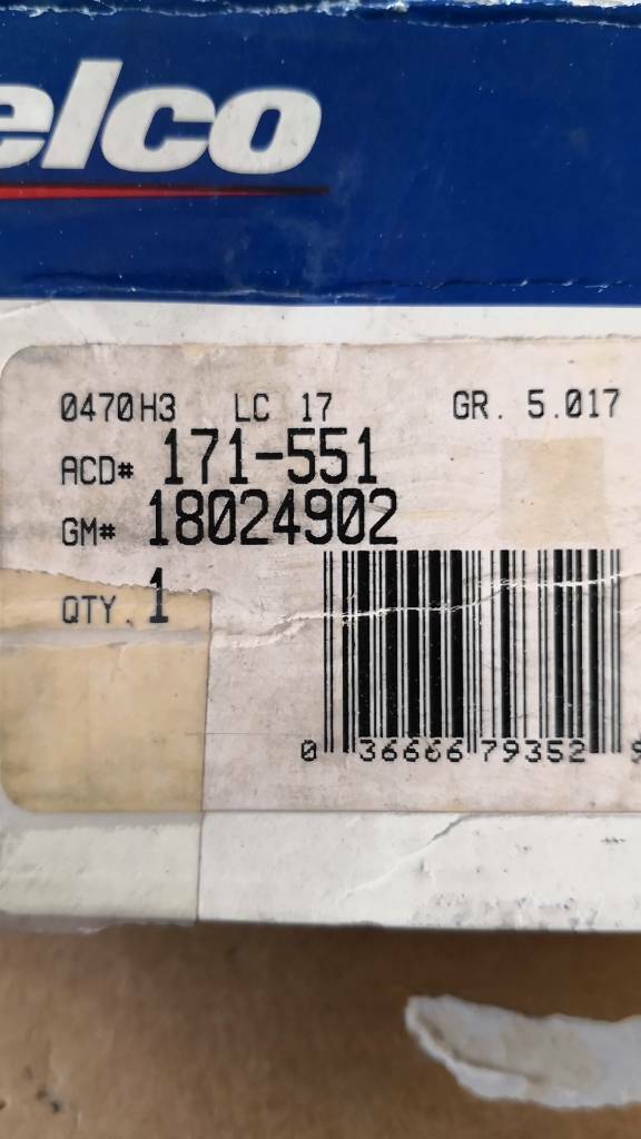 Chevrolet Bremsbeläge Vorne AC Delco Neu Original