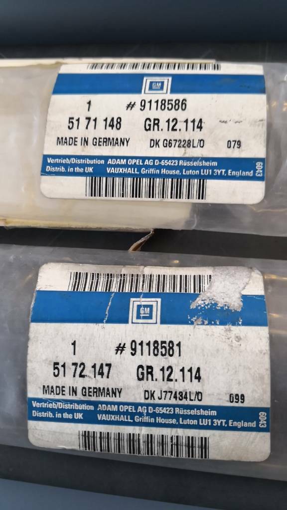 Opel Vectra B Satz Zierleisten Türe Hinten Links Rechts Neu Orig