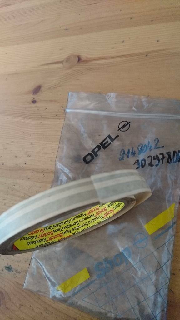 Kadett E Farbstreifen Gold neu original GM
