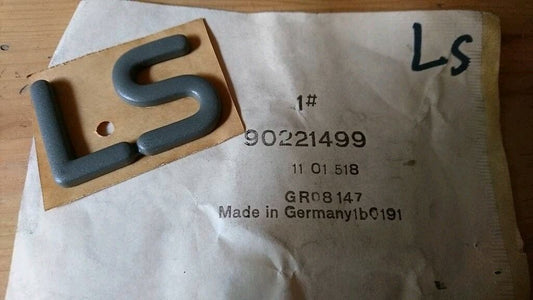 Kadett E Schriftzug Emblem "LS" grau neu original GM