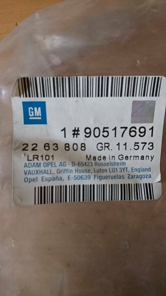 Vectra B Vordersitz Abdeckung neu original GM