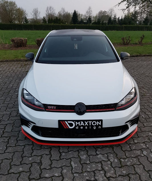 Front Ansatz für VW GOLF Mk7 GTI CLUBSPORT schwarz Hochglanz