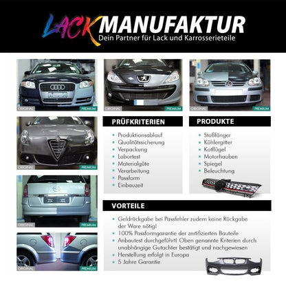 Set Lackiert VW Passat B5 Variant Stoßstange hinten Bj 97-00 grundiert ohne PDC