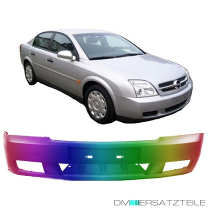 Set LACKIERT Opel Vectra C Stoßstange vorne Bj 02-05 grundiert für Nebelscheinwerfer ohne PDC