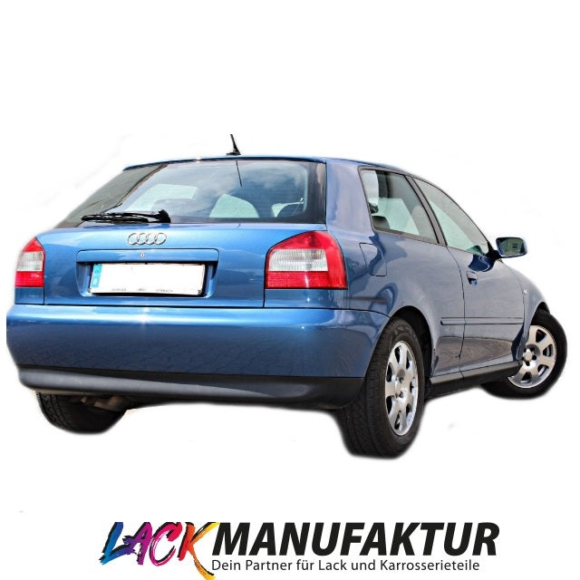 Set LACKIERT Audi A3 8L 8L1 Stoßstange hinten Bj 96-03 nicht Quattro lackierfähig Schwarz