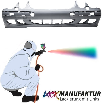 Set LACKIERT Mercedes E-Klasse W210 S210 Stoßstange vorne für SRA Mopf Bj 99-02 grundiert
