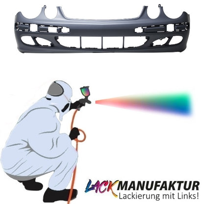 Set Lackiert Mercedes E-Klasse W211-S211 Frontstoßstange Bj 02-06 kein Xenon für Classic-Elegance