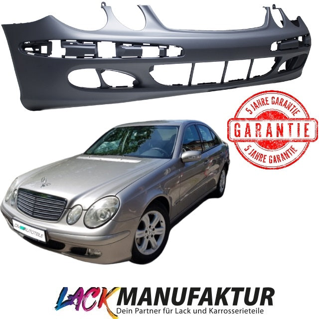 Set Lackiert Mercedes E-Klasse W211-S211 Frontstoßstange Bj 02-06 kein Xenon für Classic-Elegance