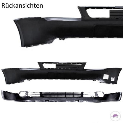 Set LACKIERT Audi A3 8L 8L1 Stoßstange vorne oben Bj 00-03 grundiert Oberteil