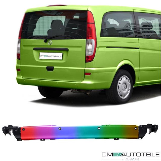 SET Mercedes Vito Viano W639 Stoßstange hinten mittig für PDC LACKIERT 03-10