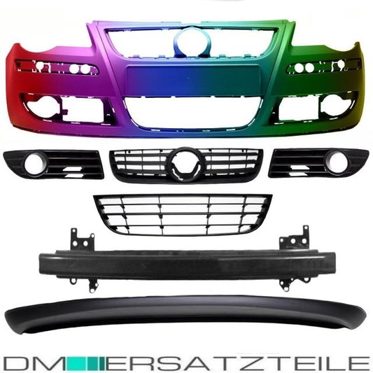 Ersatz für VW Polo 9N3  2005-2009 Stoßstange vorne LACKIERT+ Unfall Set komplett