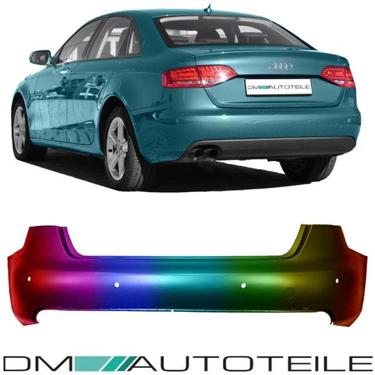 Set Lackiert Audi A4 B8 Limousine Stoßstange hinten für PDC Bj. 07-11 in Wunschfarbe