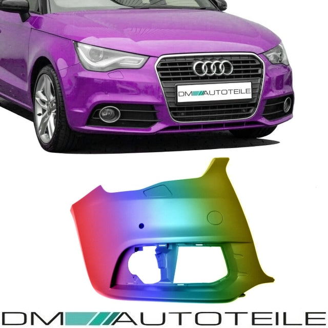 Audi A1 8X Stoßstange vorne Rechts Ecke für PDC für SRA 2010-2015 LACKIERT
