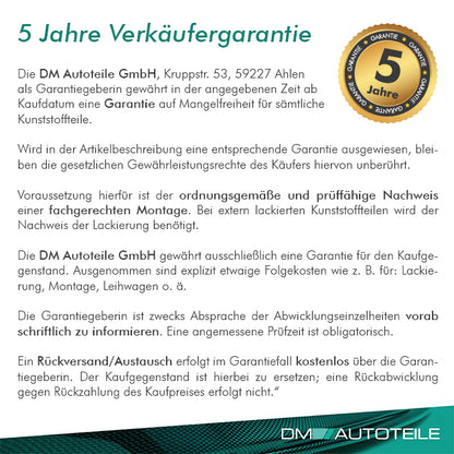 041 Brillantschwarz Uni lackiert Stoßstange vorne 6x PDC + SRA passt für VW Golf 6 VI ab 2008-2016 EU-Ware