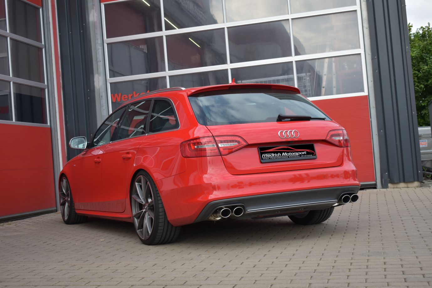 Friedrich Motorsport 76mm Duplex-Sportendschalldämpfer Edelstahl