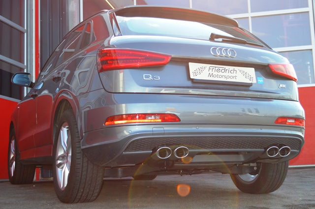 Friedrich Motorsport Duplex Sportendschalldämpfer Audi Q3 8U Frontantrieb