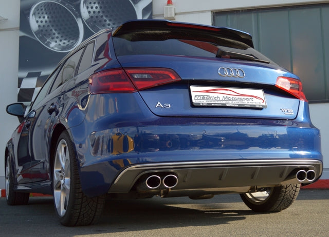 Friedrich Motorsport 76mm Duplex-Sportendschalldämpfer Audi A3 8V Sportback Quattro