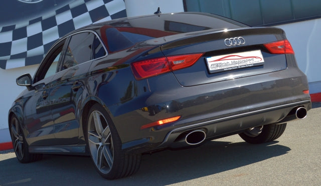 Friedrich Motorsport 76mm Duplex-Sportendschalldämpfer Audi A3 8V Limousine Quattro