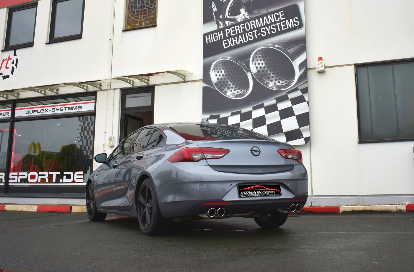 Friedrich Motorsport 76mm Duplex-Endschalldämpfer Opel Insignia Grand Sport Frontantrieb