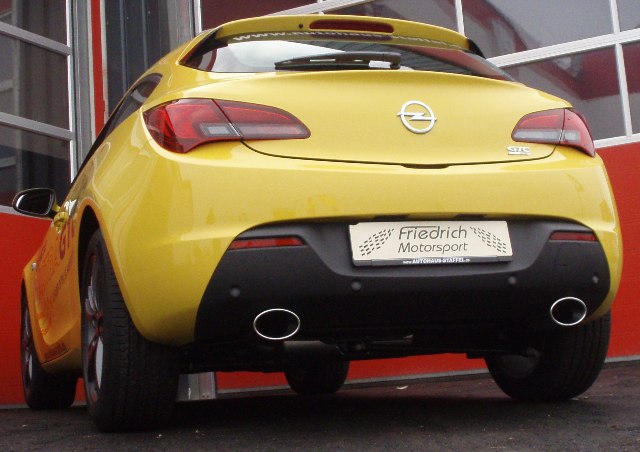 Friedrich Motorsport Duplex Sportendschalldämpfer Opel Astra J GTC