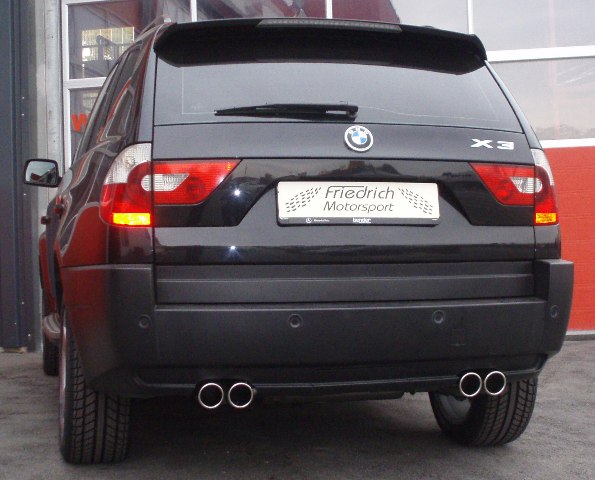 Friedrich Motorsport Duplex Sportendschalldämpfer BMW X3 E83
