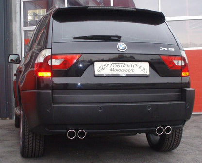 Friedrich Motorsport Duplex Sportendschalldämpfer BMW X3 E83