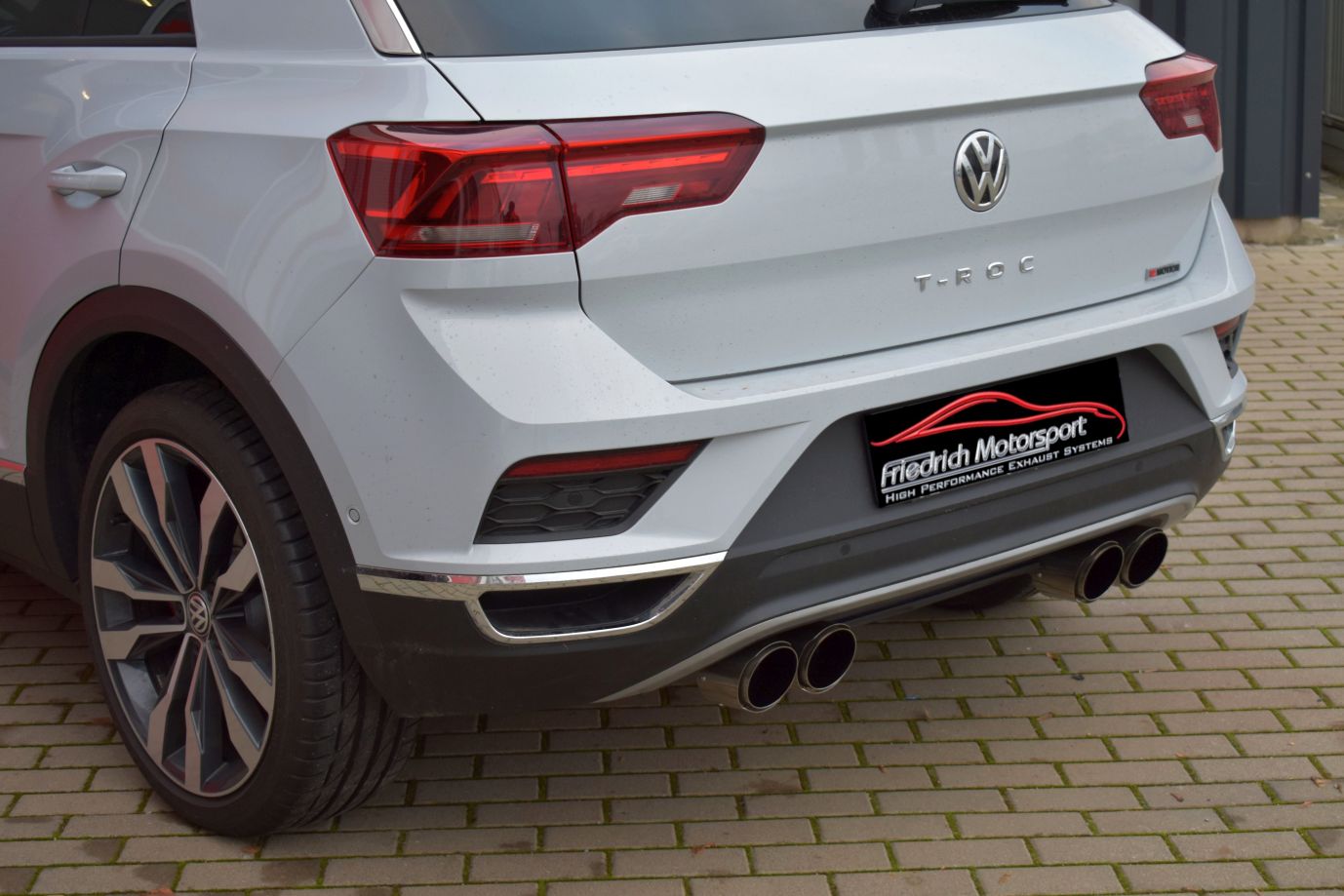 Friedrich Motorsport 76mm Duplex Sportendschalldämpfer VW T-ROC 4motion