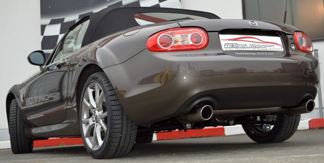 Friedrich Motorsport Duplex Sportendschalldämpfer Mazda MX5 NC Roadster